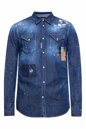 Distressed denim shirt, zdjęcie 1 Distressed denim shirt od Dsquared2